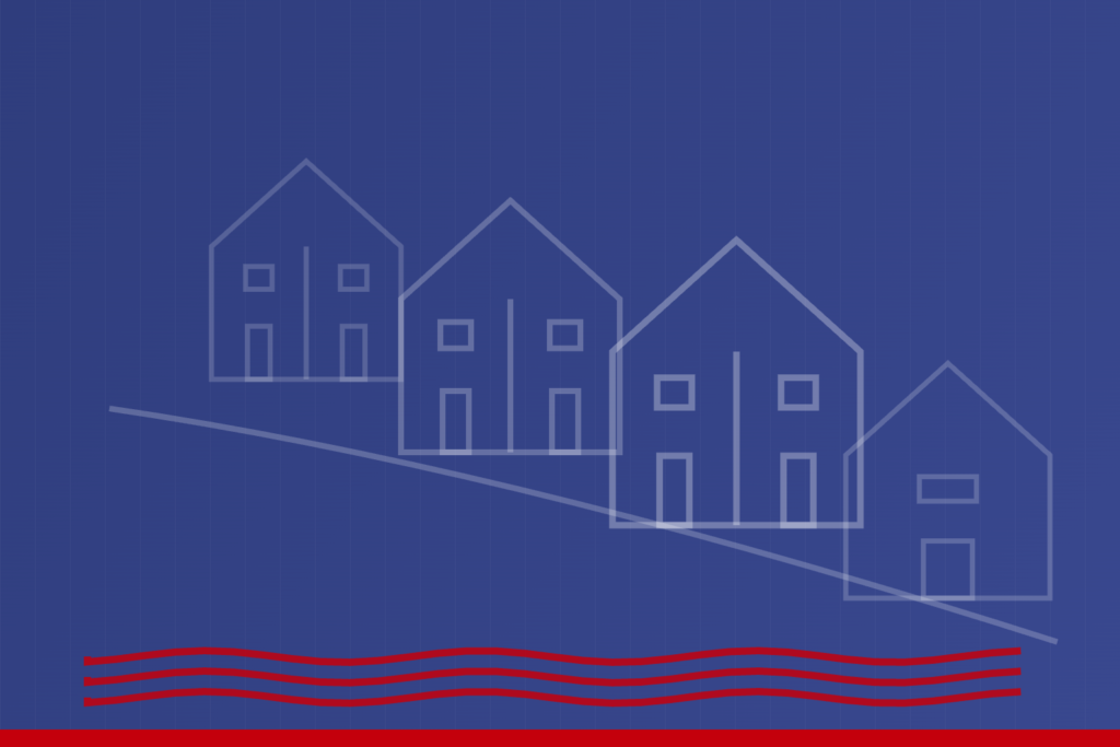 Hillside homes illustration for Roxborough and Manayunk house hacking guide